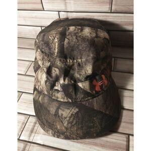 Under Armour Hat Womens Fit Camouflage Cadet Style Logo Adjustable Strap
